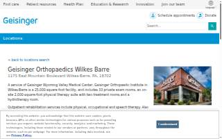 Geisinger Orthopaedics Wilkes Barre