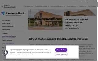 Encompass Health Rehabilitation Hospital of Richardson website