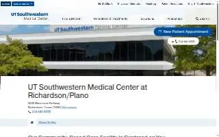 UT Southwestern Medical Center at Richardson/Plano website