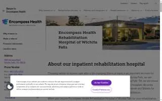 Encompass Health Rehabilitation Hospital of Wichita Falls website