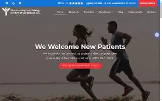 Rheumatology and Allergy Institute of Connecticut, LLC website