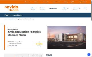 Onvida Health Anticoagulation Foothills Medical Plaza