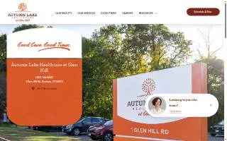 Autumn Lake Healthcare at Glen Hill website