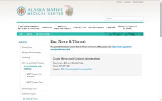 Alaska Native Medical Center ENT and Audiology Clinics