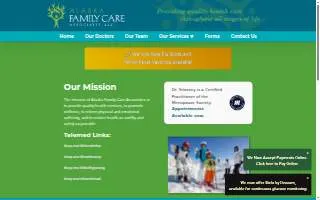 Alaska Family Care Associates website
