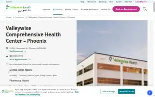Valleywise Comprehensive Health Center - Phoenix website