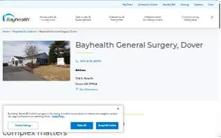Bayhealth General Surgery, Dover website