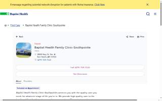 Baptist Health Family Clinic-Southpointe