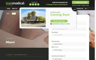 Icon Medical Centers website