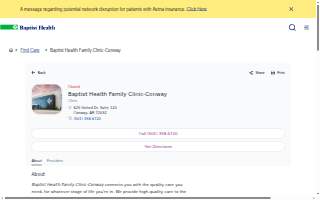 Baptist Health Family Clinic-Conway