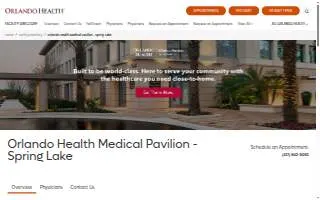 Orlando Health Medical Pavilion - Spring Lake website