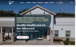 Shepherd's Hope Health Center website