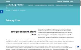Florida Medical Clinic Orlando Health - Family Medicine