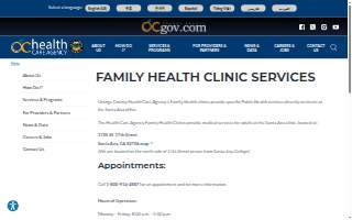 Orange County Health Department ( Free Clinic )