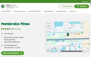 Chen Senior Medical Center of Pembroke Pines website