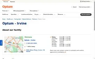 Optum - Irvine website