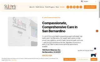 St. John’s Community Health San Bernardino Health Center website
