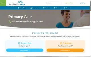 Lakeland Regional Health - Morrell website