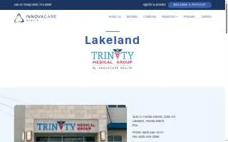Trinity Medical Group by InnovaCare Health website