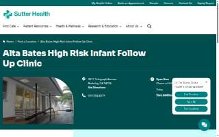 Alta Bates High Risk Infant Follow Up Clinic