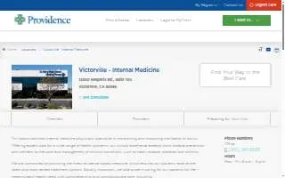 St. Mary High Desert Medical Group Victorville - Internal Medicine website