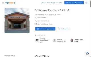 VIPcare Ocala - 17th Street website