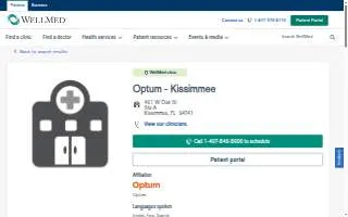 Optum - Kissimmee website