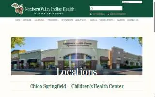 Northern Valley Indian Health Children's Health Center website
