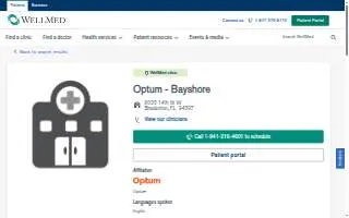 Optum - Bayshore of Bradenton website