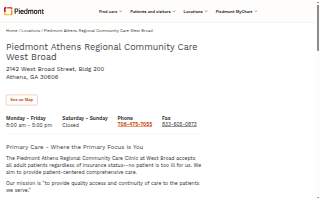 Piedmont Athens Regional Community Care West Broad