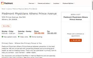Piedmont Physicians Athens Prince Avenue