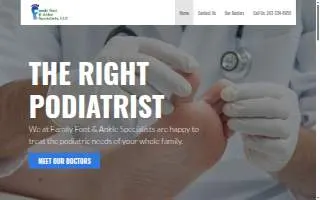 Family Foot and Ankle Specialists, LLC website