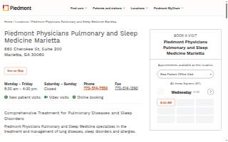 Piedmont Physicians Pulmonary and Sleep Medicine Marietta