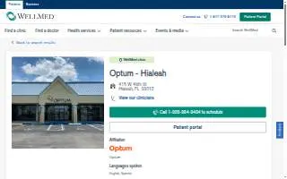 Optum - Hialeah website