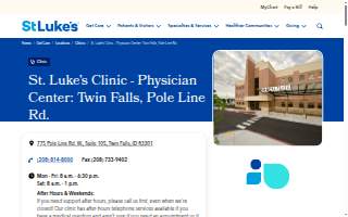 St. Luke's Clinic - Physician Center: Twin Falls, Pole Line Rd.