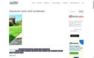 Signature Lawn And Landscape of Charlotte website