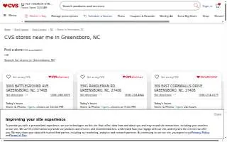 CVS of Greensboro website