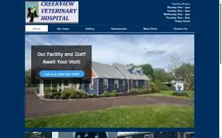 Creekview Veterinary Center of Buffalo website