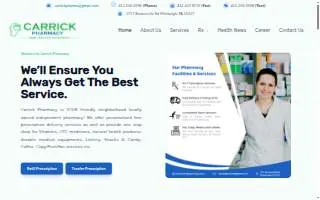 Carrick Pharmacy website