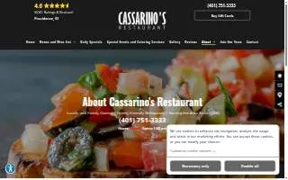 Cassarino's Restaurant website