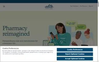 Alto Pharmacy of Austin website