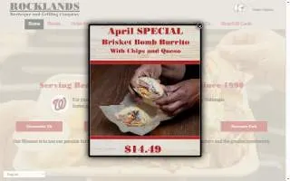 Rocklands Barbeque & Grilling Company website