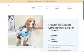 Spokane Veterinary Clinic website