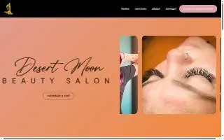 Desert Moon Beauty Salon website