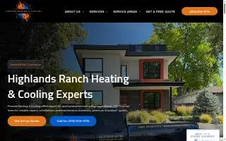 Fireside Heating & Cooling of Denver website