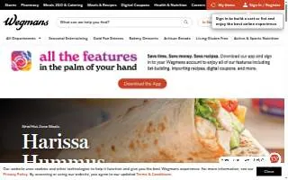 Wegmans Catering of Wilmington website