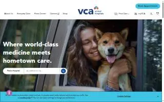 VCA Cherokee Animal Hospital website