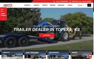 Hoyt's Trailer Center website