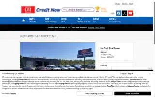 Lee Credit Now website