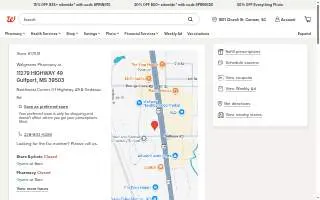 Walgreens of Gulfport website